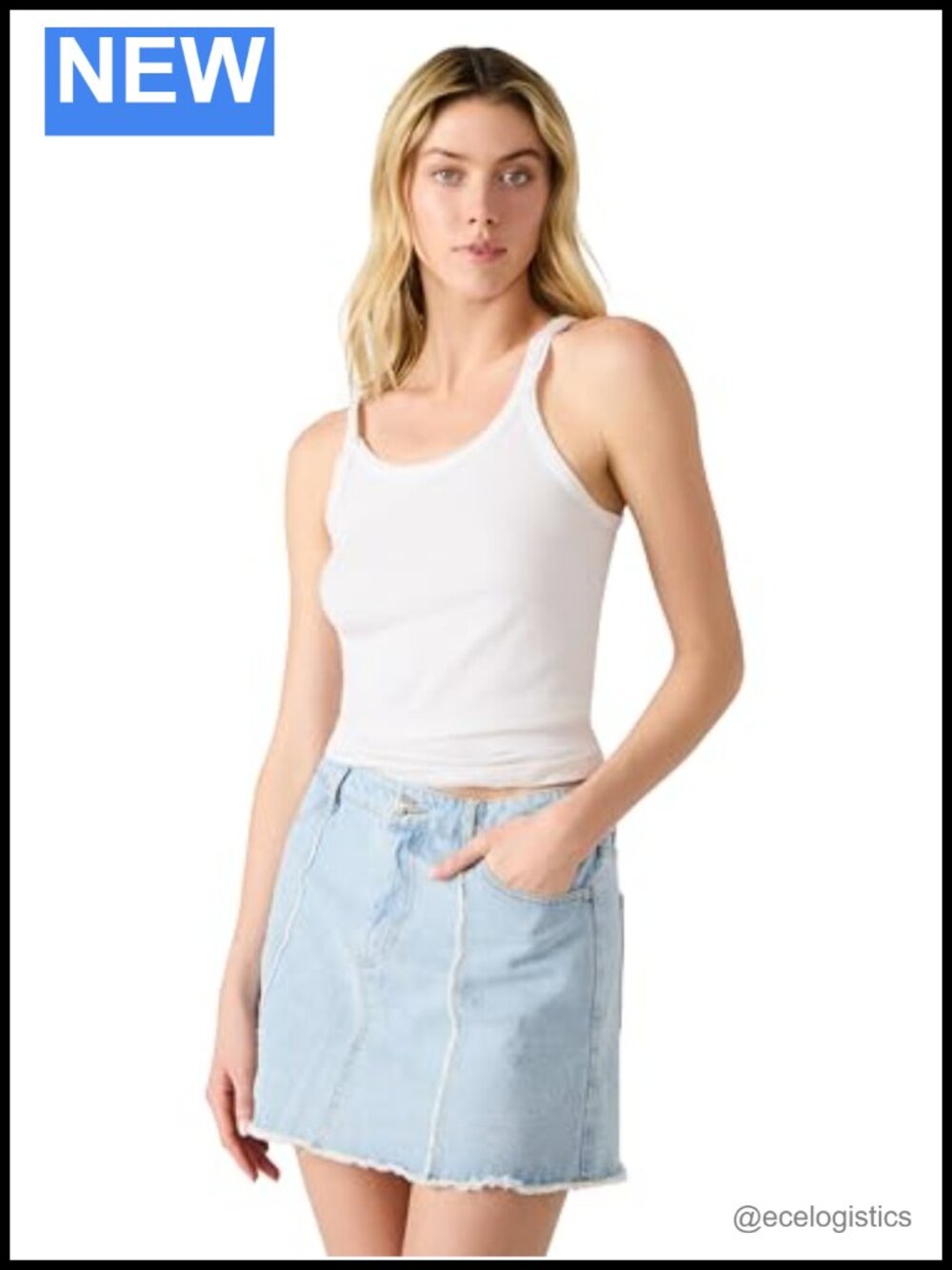 Steve Madden Cheri High Rise Denim Mini Skirt 100% Cotton